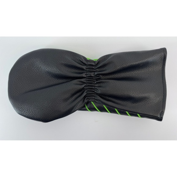 BombTech Golf 4.0 Driver Headcover Black Green White Faux Leather EUC - Picture 3 of 6